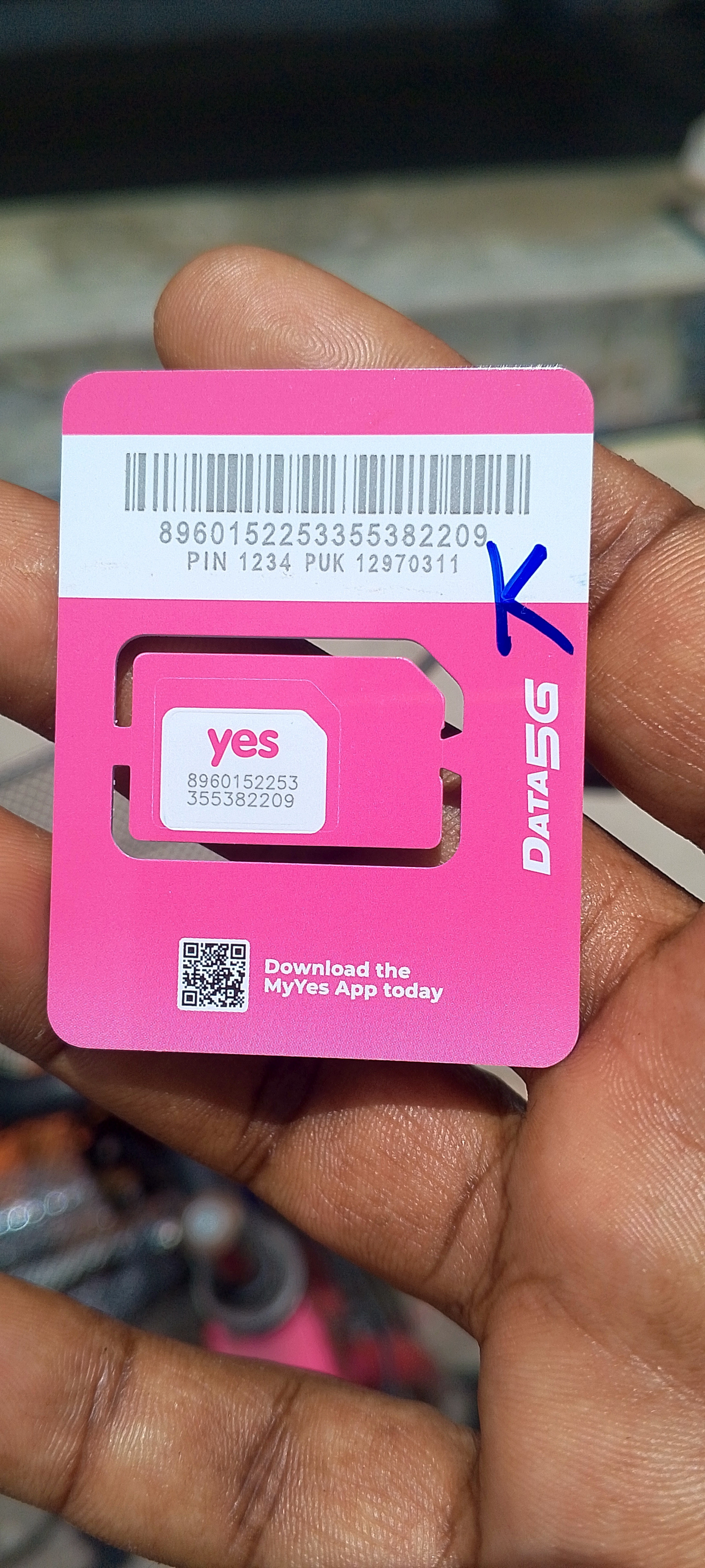 Yes sim card